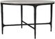 Coaster® Hermas White Coffee Table with Black Base-2