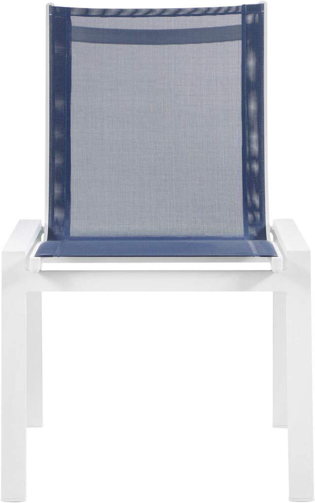 Meridian Furniture Nizuc 2-Piece Navy Outdoor Patio Mesh Dining Chairs-1
