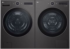 LG Black Steel Front Load Laundry Pair