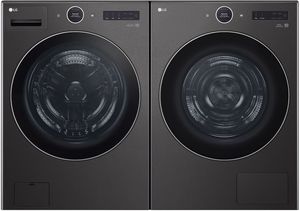 LG Black Steel Front Load Laundry Pair