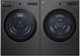 LG Black Steel Front Load Washer & Gas Dryer Laundry Pair-0