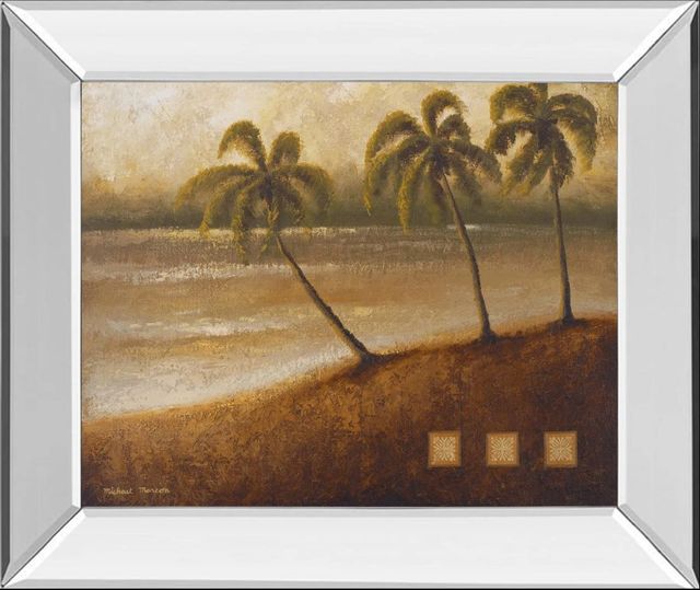 Classy Art Tropical Escape Il by Michael Marcon Mirror Framed Wall Art-0