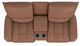La-Z-Boy® Greyson Caramel Leather Manual Reclining Loveseat with Console-4