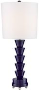 Currey & Company Culture Cobalt Blue/White Table Lamp-0
