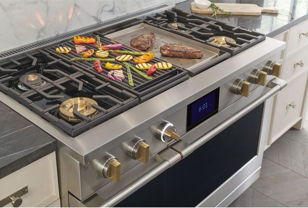 Monogram Statement Collection 48" Stainless Steel Pro Style Dual Fuel Natural Gas Range