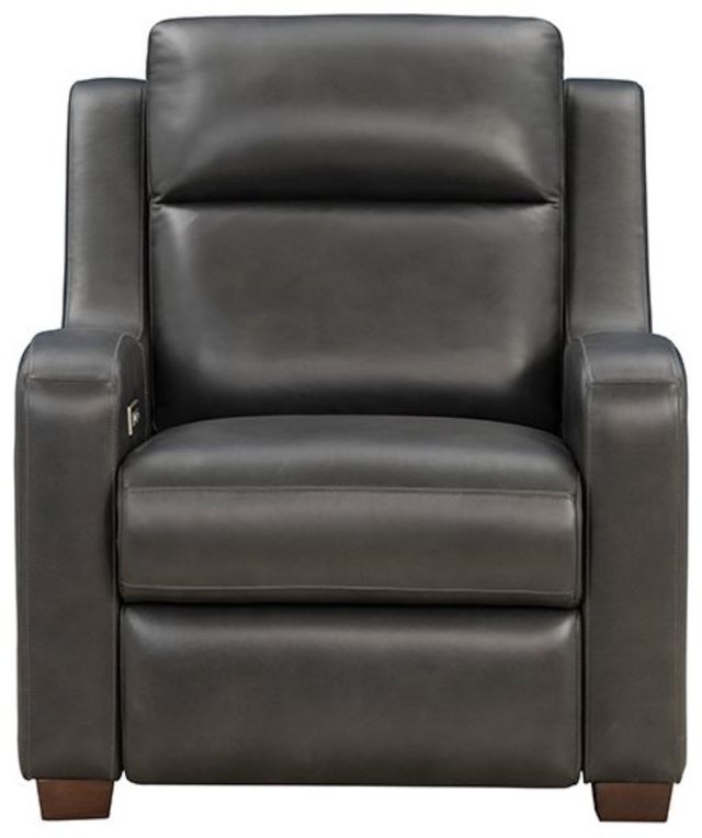 BarcaLounger® Ayden Elway Dark Gray Leather Power Recliner-3