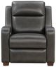BarcaLounger® Ayden Elway Dark Gray Leather Power Recliner-3
