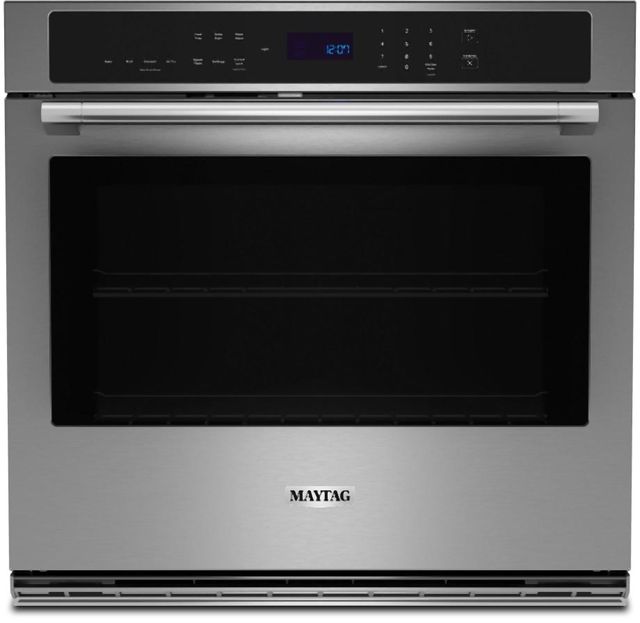 Maytag® 30” Fingerprint Resistant Stainless Steel Single Electric Wall Oven with EvenAir™ True Convection System-0