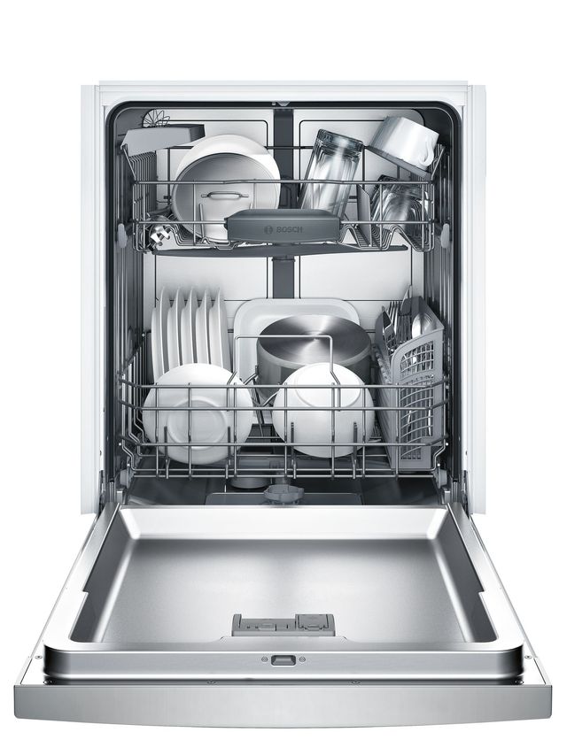 Bosch® 100 Series 24" Stainless Steel Built In Dishwasher-1