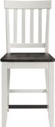Elements International Kayla Two-Tone Grey Counter Side Chairs-1