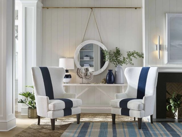 Universal Explore Home™ Getaway Coastal Living Home Surfside Brownstone/Nomad Snow Wing Chair-1