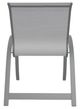 Telescope Casual Aruba Abalone/Graphite Aluminum/Fabric Outdoor Sling Stacking Arm Chair-3