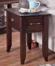 Urban Collections by Yutzy Woodworking Cortland Retreat Cherry Chairside Table with Rich Tobacco Legs-0