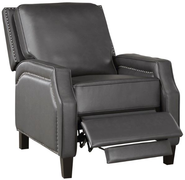 Homelegance® Berenson Gray Manual Push Back Recliner-3