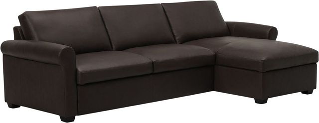 Palliser® Furniture Customizable Madison Sleep Roll Arm 2-Piece Right-Arm Facing Queen Sofa Sleeper Sectional and Storage Chaise-2
