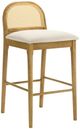 Armen Living Lucio Amber Glow/White Barstool-0