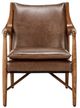 Classic Home Kiannah Barrel Brown Accent Chair-3