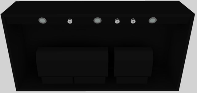 Vent-A-Hood® 48" Black Wall Mounted Range Hood-2
