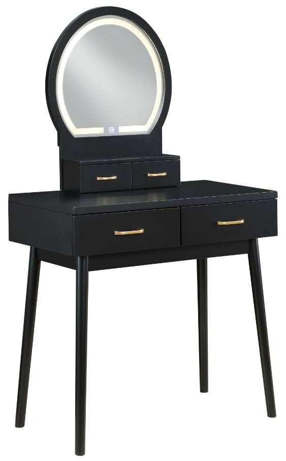 Homelegance® Camilla Black Youth Vanity Dresser with Mirror and Stool Set-3