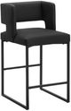 Monarch Specialties Inc. 2-Piece Black 36" Faux Leather Counter Stool Set-0