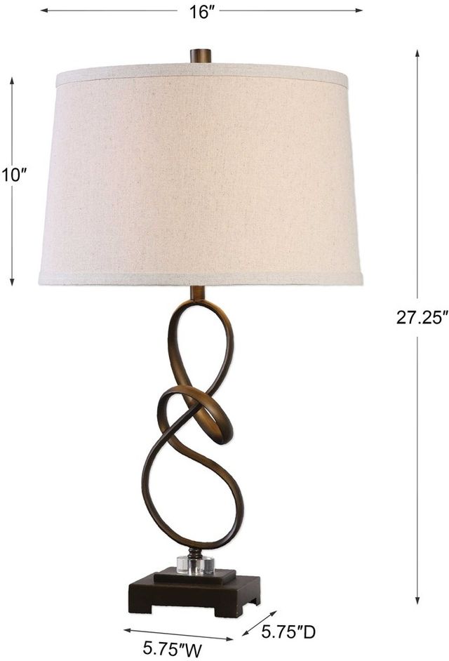 Uttermost® Tenley Rubbed Bronze Table Lamp-2