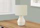 Monarch Specialties Inc. 17"H Cream Ceramic Table Lamp-3