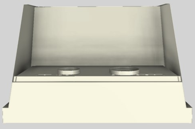 Vent-A-Hood® Designer Series 48" Biscuit Wall Mounted Range Hood-1