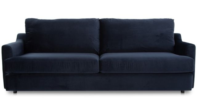 Moe's Home Collection Alvin Nightfall Blue Velvet Sofa-1