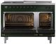 Ilve® Nostalgie II Series 48" Emerald Green Pro Style Dual Fuel Range-4