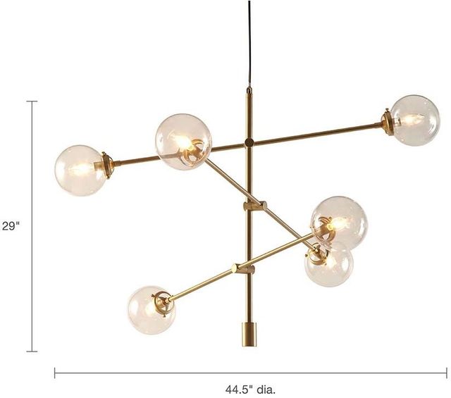Olliix by INK+IVY Gold Cyrus Chandelier-4