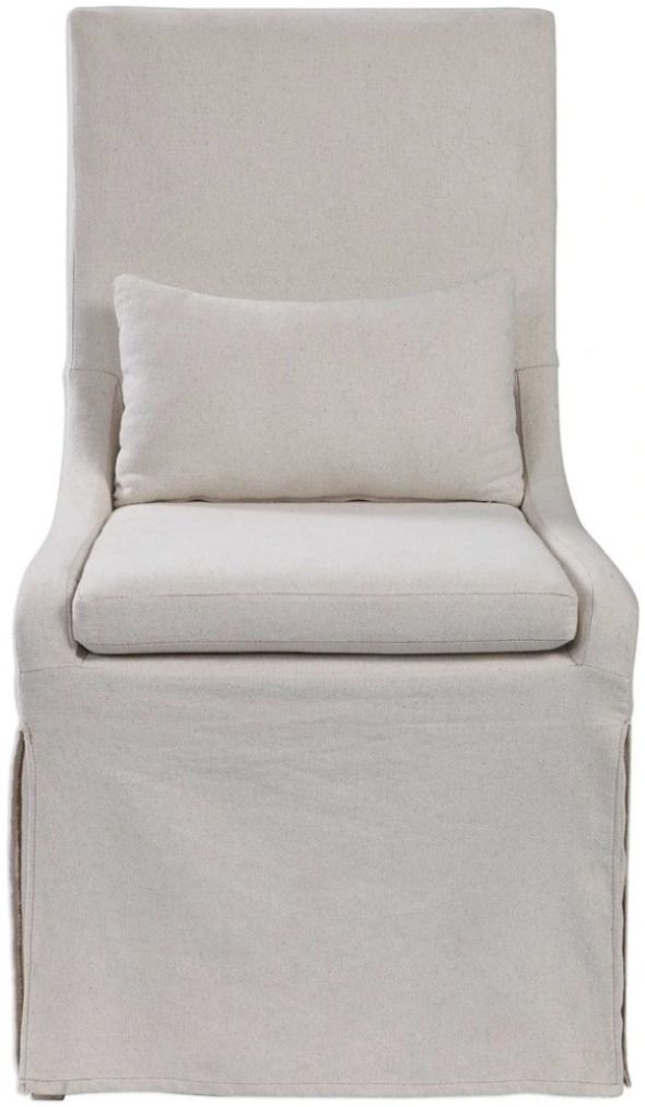 Uttermost® Coley Linen Armless Chair-3