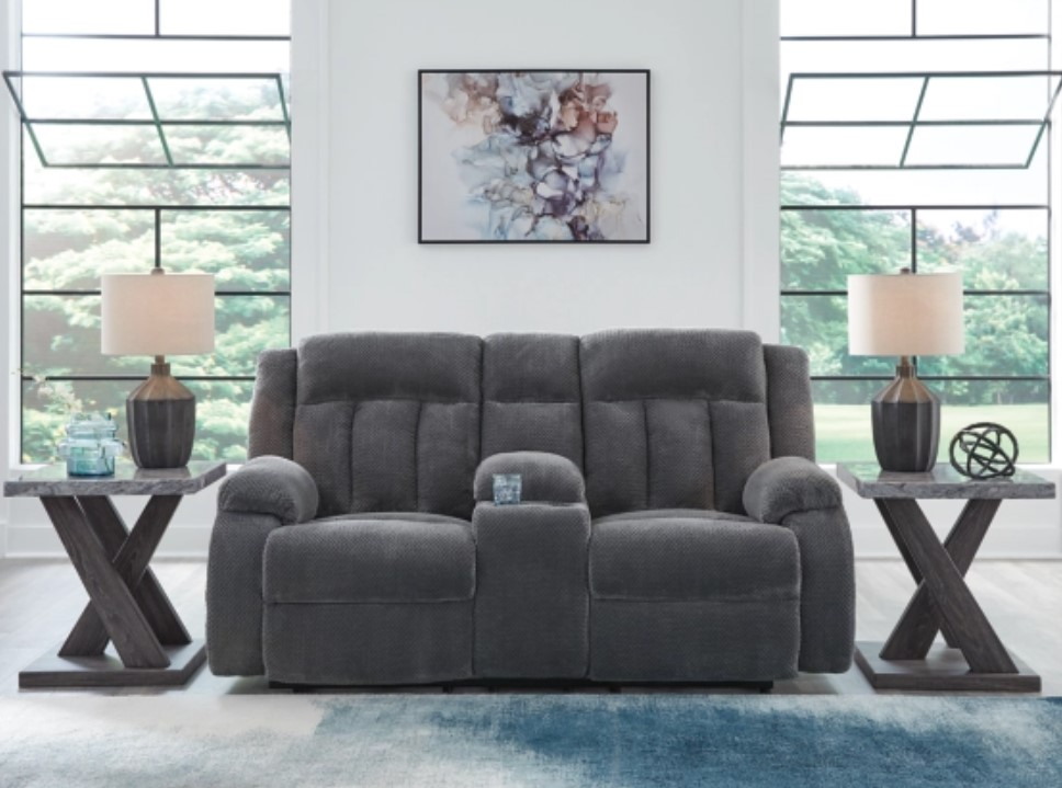 Signature Design By Ashley Observation Power Loveseat - Thumbnail 3