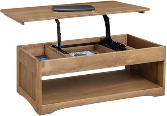Country Classic Collection Customizable Farmstead Lift-Top Coffee Table-1