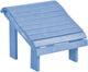 C R Plastic Sky Blue Premium Footstool-0