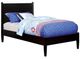 Furniture of America® Lennart Black Twin Panel Bed-0