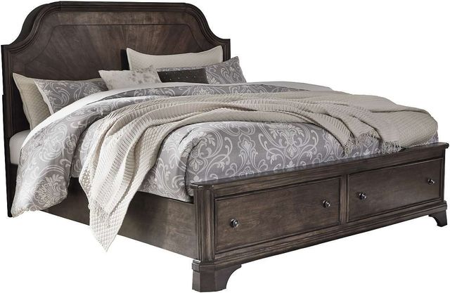 Signature Design by Ashley® Adinton 2-Piece Brown California King Panel Storage Bed Set-1