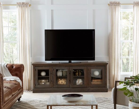 aspenhome® Manchester Glazed Oak 85'' Media Console-1