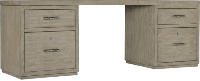 Hooker® Furniture Linville Falls Mink 96" Desk with Small Files-0