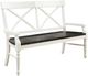 Emerald Home Mountain Retreat Antique White/Dark Mocha Dining Bench-0