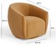 TOV Furniture Jordan Tan Velvet Swivel Accent Chair-2