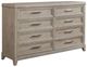 Liberty Furniture Belmar Silver Champagne/Washed Taupe Dresser-0