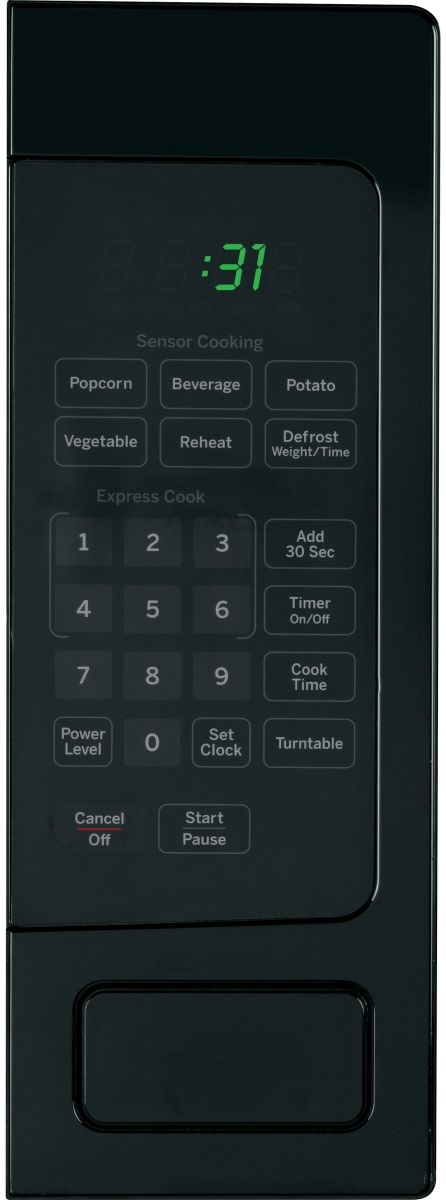 GE Profile™ 1.1 Cu. Ft. Black Countertop Microwave-1