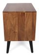 A & B Home Asther Natural Bedside Table with Drawer and Shelf-3