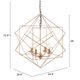 Zuo® Penta Gold Ceiling Lamp-4