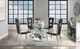ACME Furniture Noralie Glass Top Round Dining Table with Mirrored Base-4