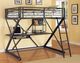 Powell® Z Black Full Loft Bunk Bed-1