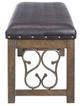 ACME Furniture Raphaela Black/Weathered Cherry Bench-2