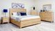 Mako Wood Furniture Sage Brown King Panel Bed-1