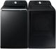 Samsung Brushed Black Top Load Washer & Electric Dryer Laundry Pair-0