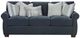 Fusion Furniture Elise Ink Blue 91" Sofa-0